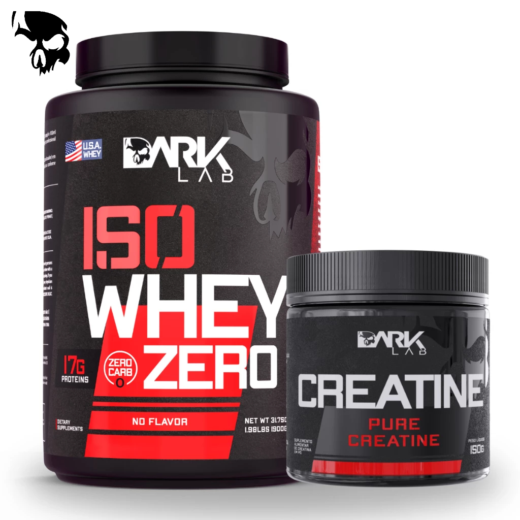 Iso Whey Protein Isolado Zero Carboidrato 900g + Creatina Monohidratada ...