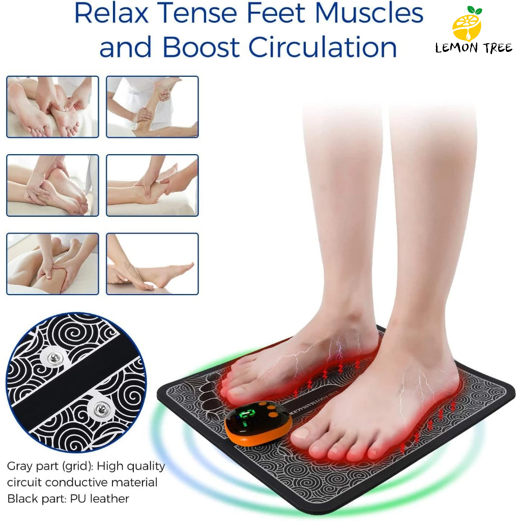 Massageador Pé Perna Elétrico Tapete Pulso Pronta Entrega