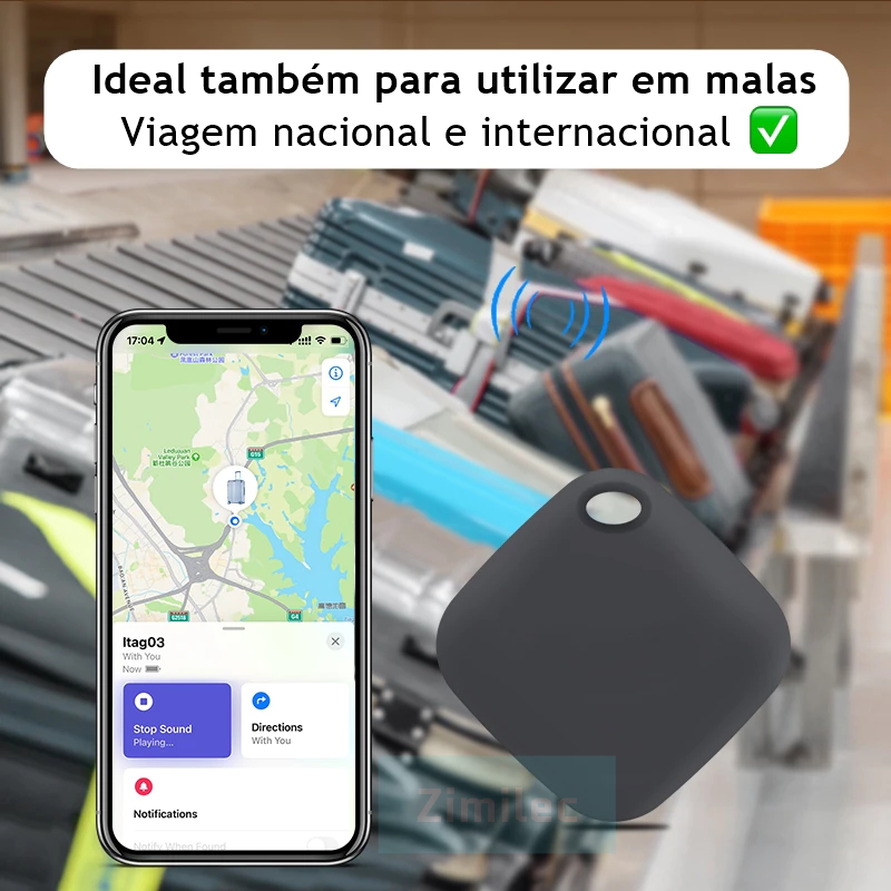Rastreador Smart Tag Android iPhone Distância Global Certificado App ...