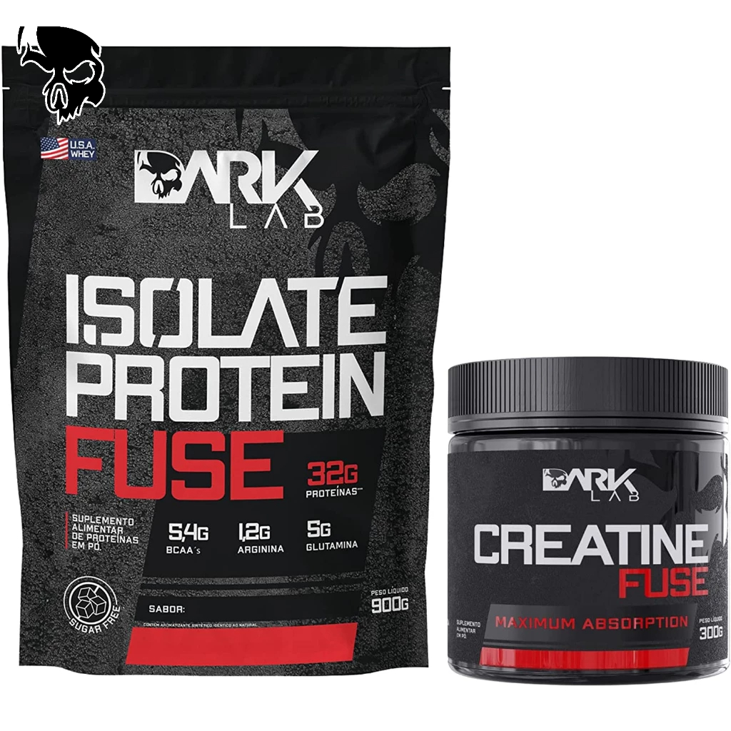 Kit Whey Protein Isolate 900g + Creatina Monohidratada Fuse 300g – Dark Lab