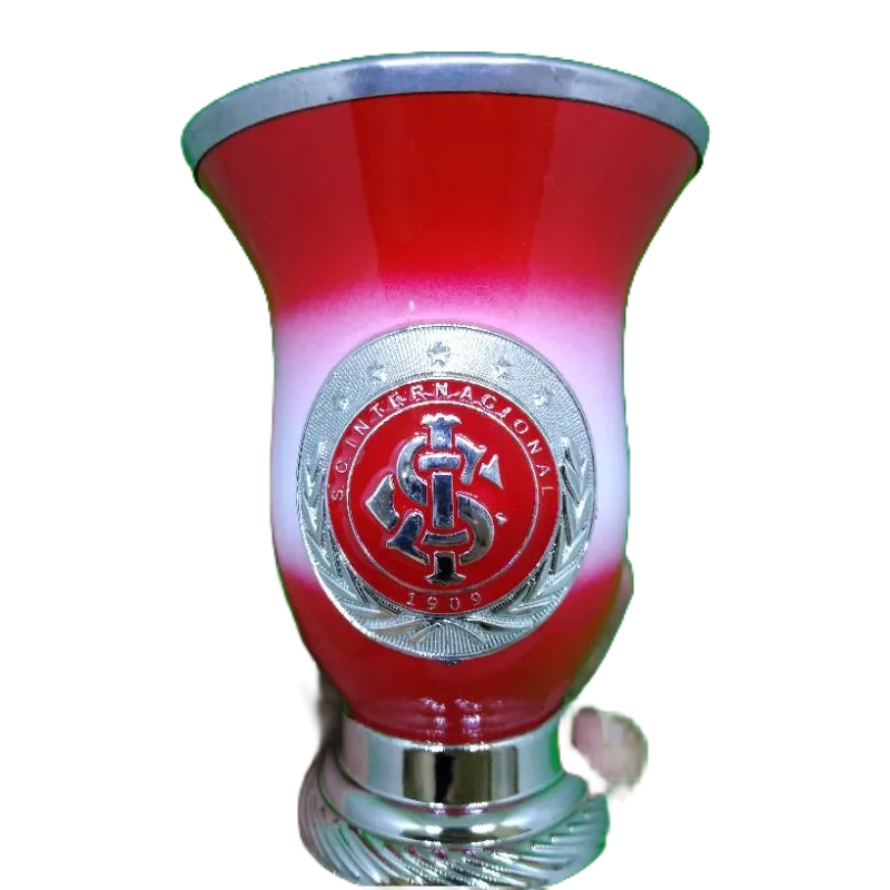 cuia Chimarrão do internacional FC colorado revestida