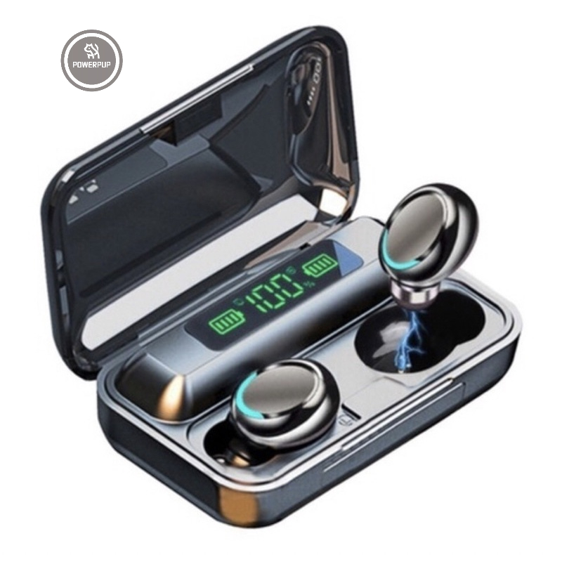 Fone De Ouvido Sem Fio F9-5 Display Led Power Bank Audio Premium M10