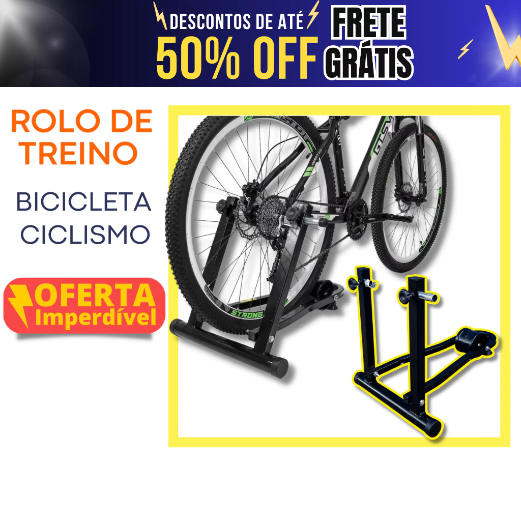 Rolo De Treino Para Ciclismo Mtb Urban Speed Ergométrico Dobrável