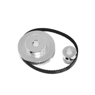 Kit Redução Gt2 2:1 6mm 20/40 Dentes Furo 8mm Correia 280mm