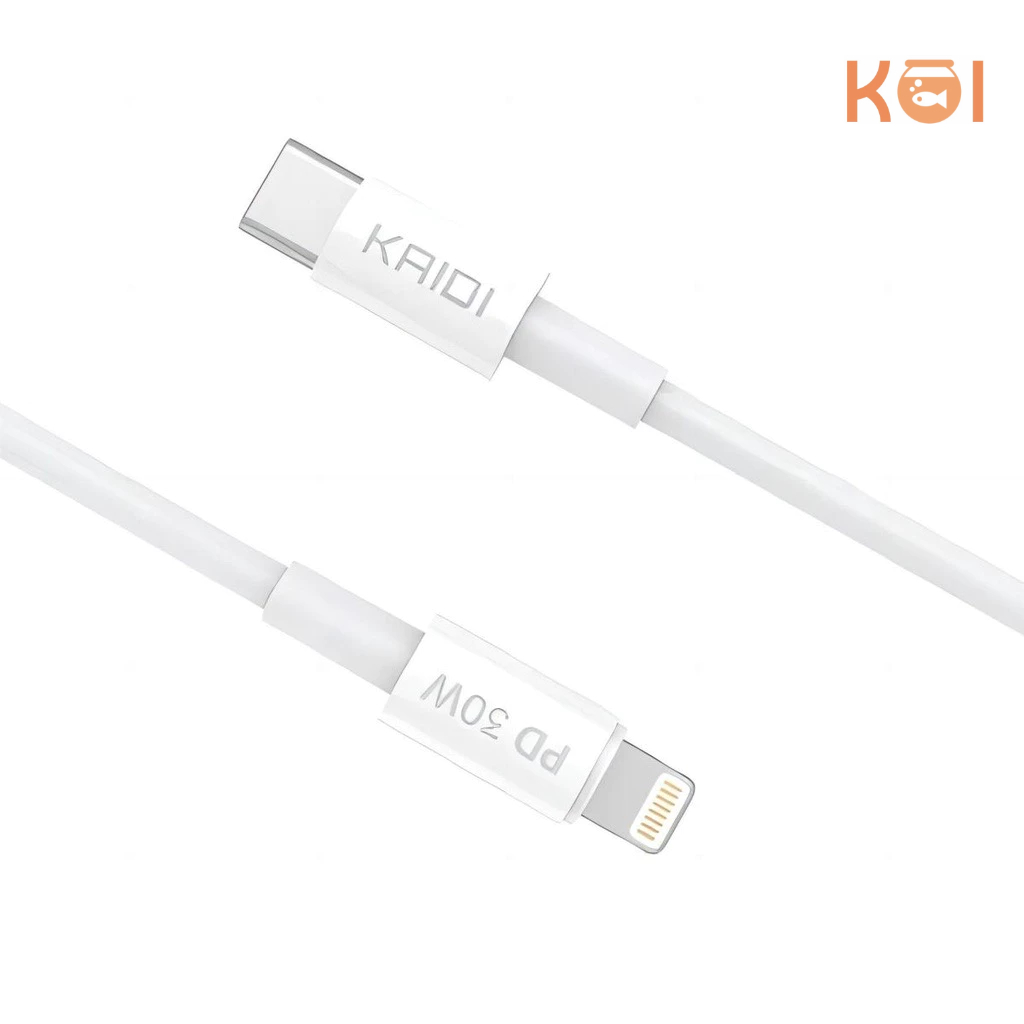 Cabo de Dados KAIDI Carregamento Rápido PD 30W Para IPhone C/tipo-C IOS KD-02A