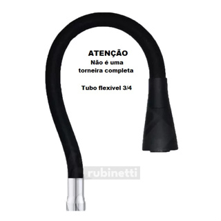 Tubo p/ Torneira Cozinha Flexível Elite Silicone Dois Jatos - 3/4 Polegada - PRIMEIRA LINHA