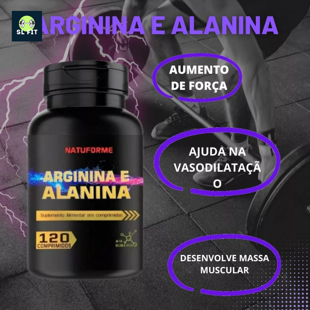 ARGININA E ALANINA 120 COMPRIMIDOS 1000 MG NATUFORME