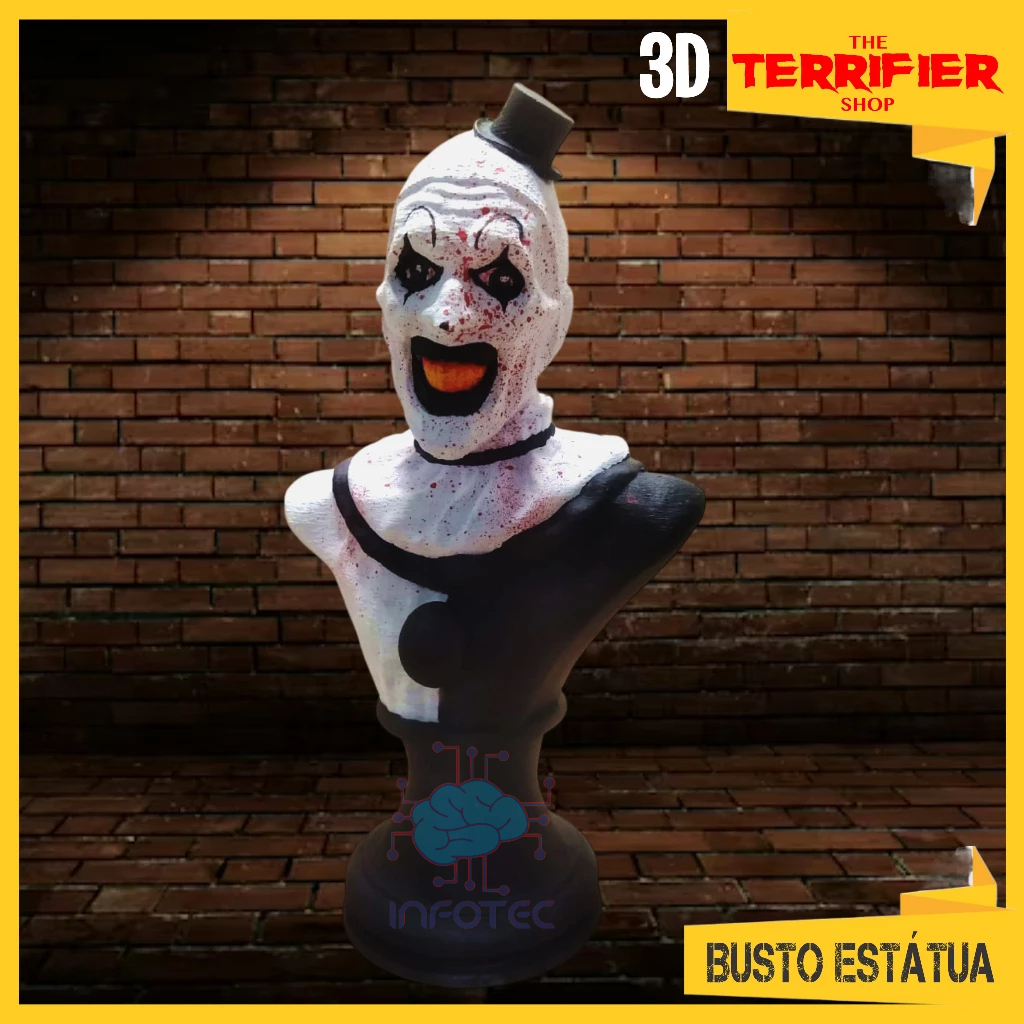 Busto palhaço do mal Art Terrefier