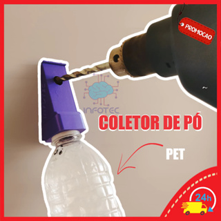 Coletor de Pó para Furadeira com Sistema de Rosqueamento em Garrafa PET