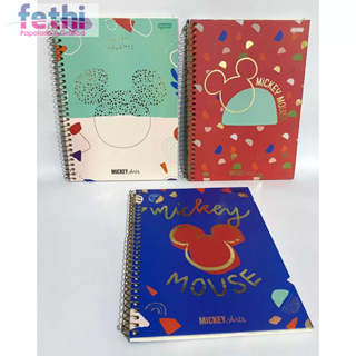 Caderno Médio Coleção Disney, Mickey Mouse, 1 Matéria - Jandaia