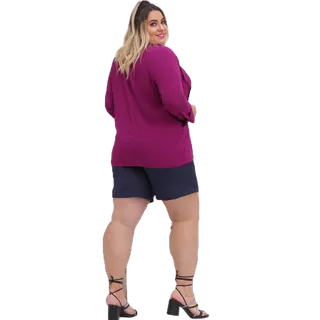 BLAZER VISCOLINHO Plus Size G1 G2 G3 Alfaiataria