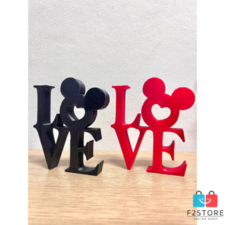 Letreiro decorativo LOVE MICKEY IMPRESSAO 3D