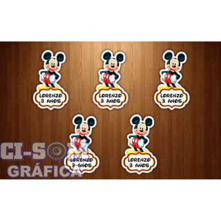 Apliques 3D Personalizados Mickey