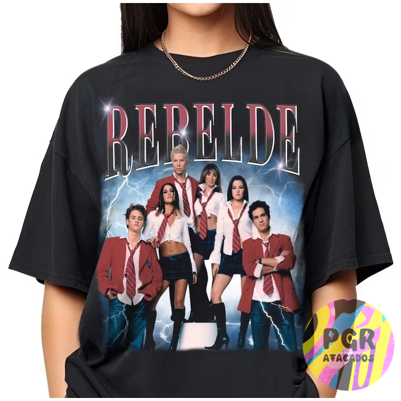 Camiseta Unissex Rebelde Vintage Classico 100% Algodão Lançamento Envio Rapido Temos Plus Size