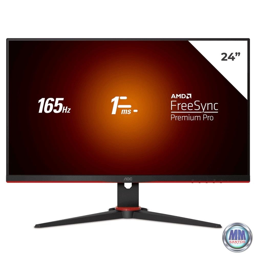 Monitor Gamer Pichau Centauri CR24E, 23.8 Pol., IPS, FHD, 1ms, 165Hz,  FreeSync, HDMI/DP, PG-CTR24E-BL01 - Faz a Boa!