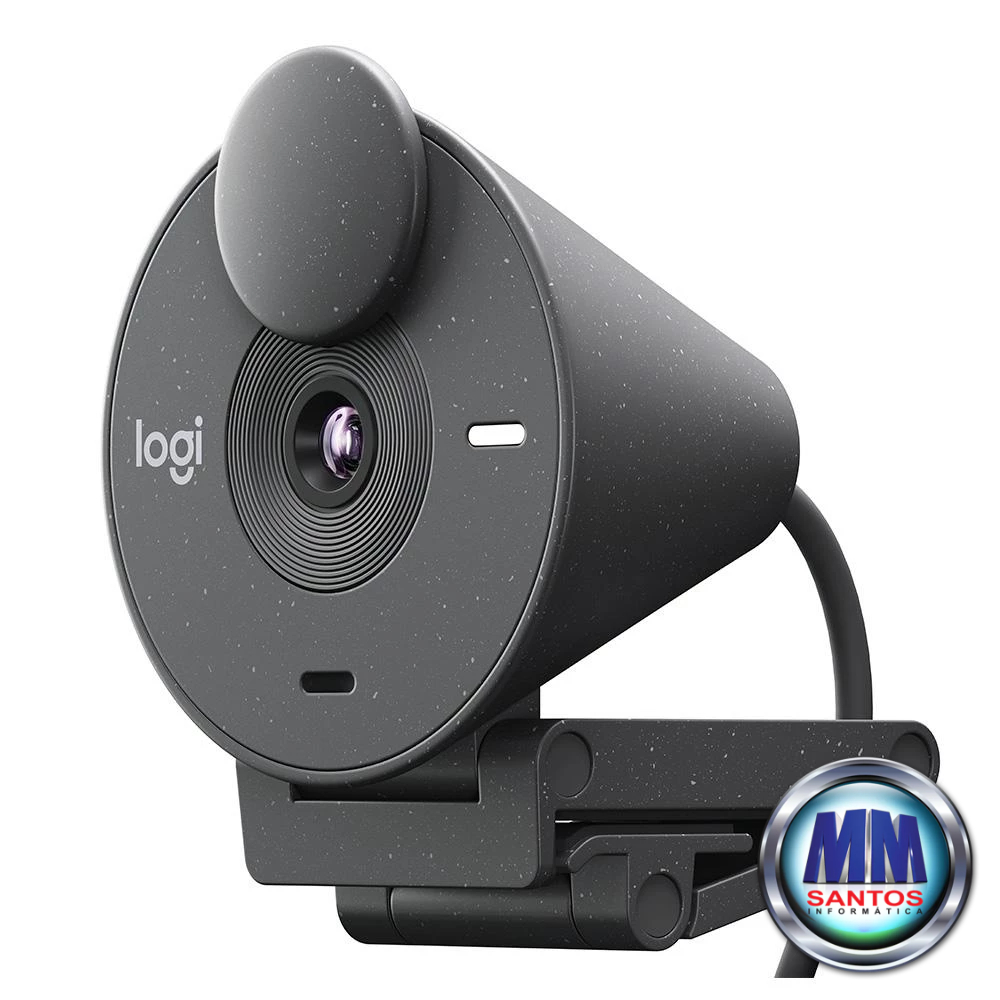 Web Cam Full HD 1080p Logitech Brio 300 Preto 960-001413 | Shopee Brasil