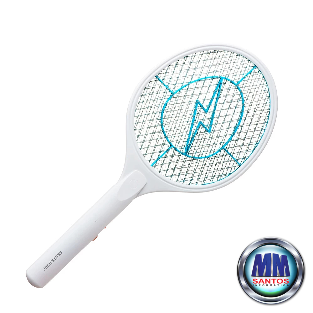 Raquete Eletrica Mata Insetos C/ Bateria Multilaser HC034