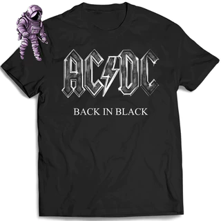 Camisa AC DC - Camiseta de Banda de Rock N Roll Unissex 100% Algodão