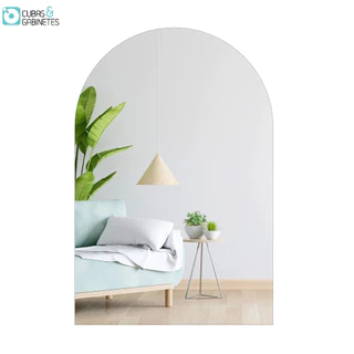 Espelho Retangular Oval Grande 90 X 60 Moderno Lapidado Com Suporte