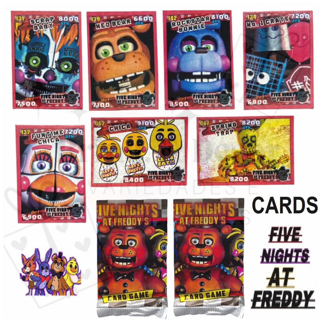 10/50pcs/pack Fnaf Stickers Cartoon Anime Game Security Breach For