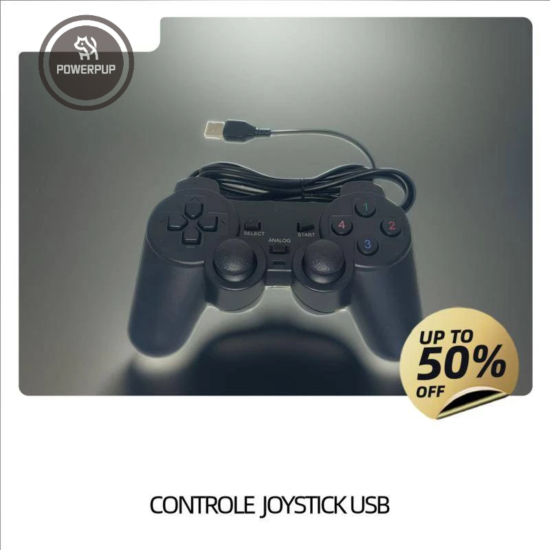 CONTROLE JOYSTICK USB COM FIO P/  Pc / Notebook