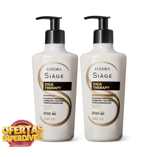 Kit Eudora Siàge Cica-Therapy: Shampoo 400ml + Condicionador 400ml (Lançamento) Eudora