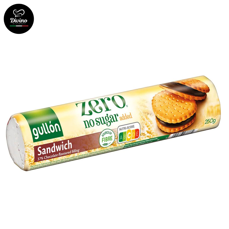 Biscoito Sandwich Sem Açúcar Chocolate Gullón 250g Importado Espanha