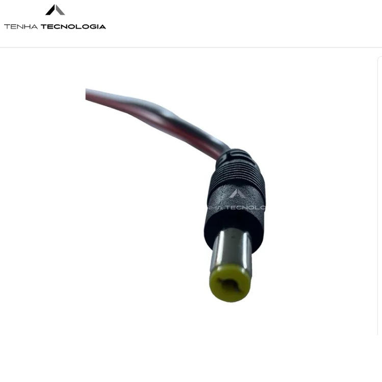 Cabo Rabicho P4 Macho Para Cftv/ Fita De Led/ Som/ Eletro