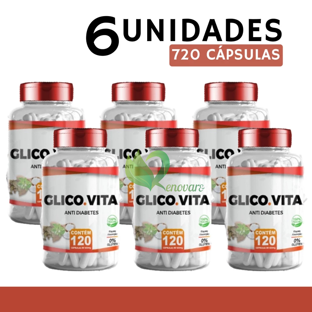 6x Glico Vita Anti-Diabetes 120 capsulas