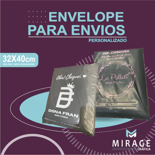 100 Envelopes de Envio para e commerce com Lacre de Segurança Personalizado com sua Logo
