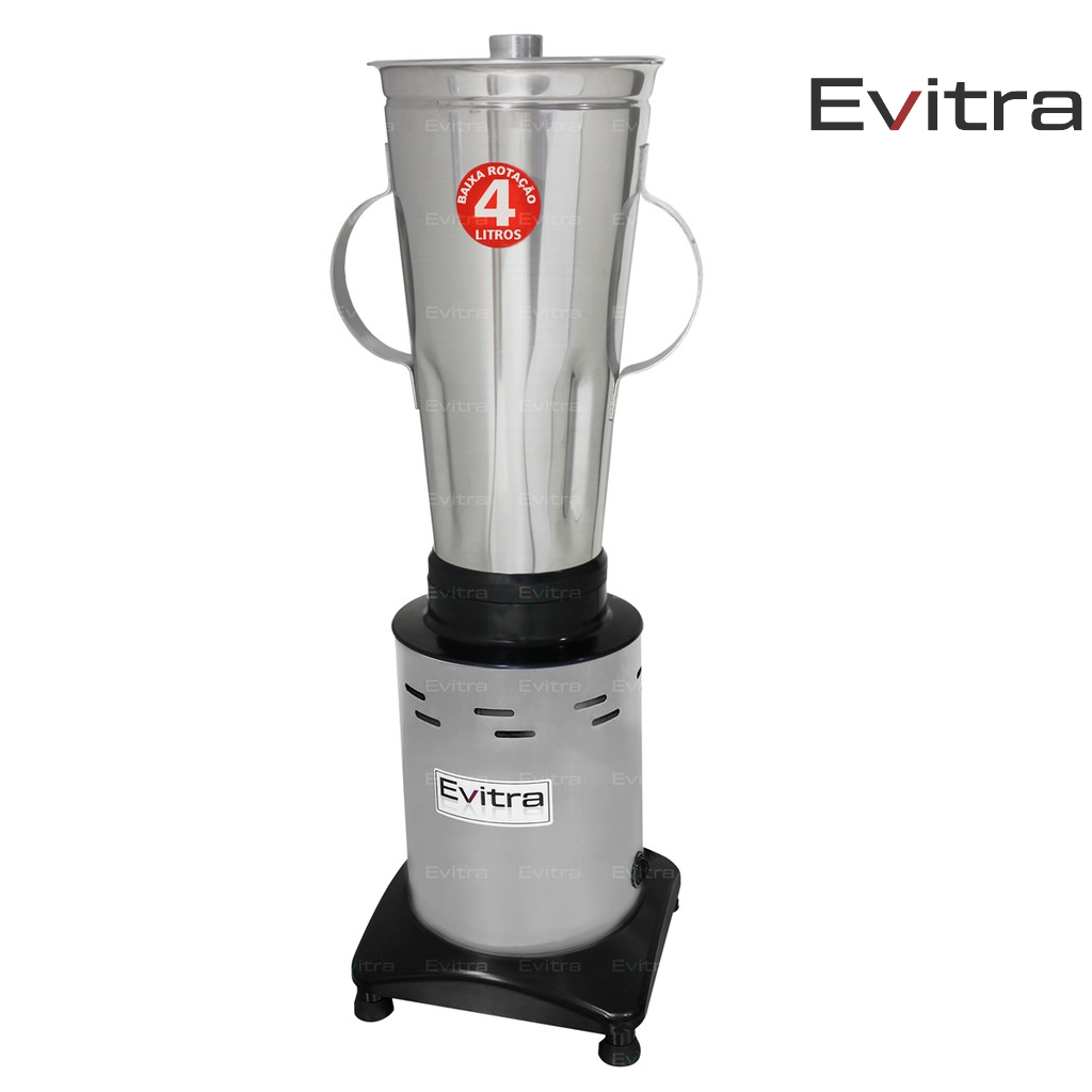 Liquidificador Industrial 4L Baixa Rotação 700w Bivolt p/ Po