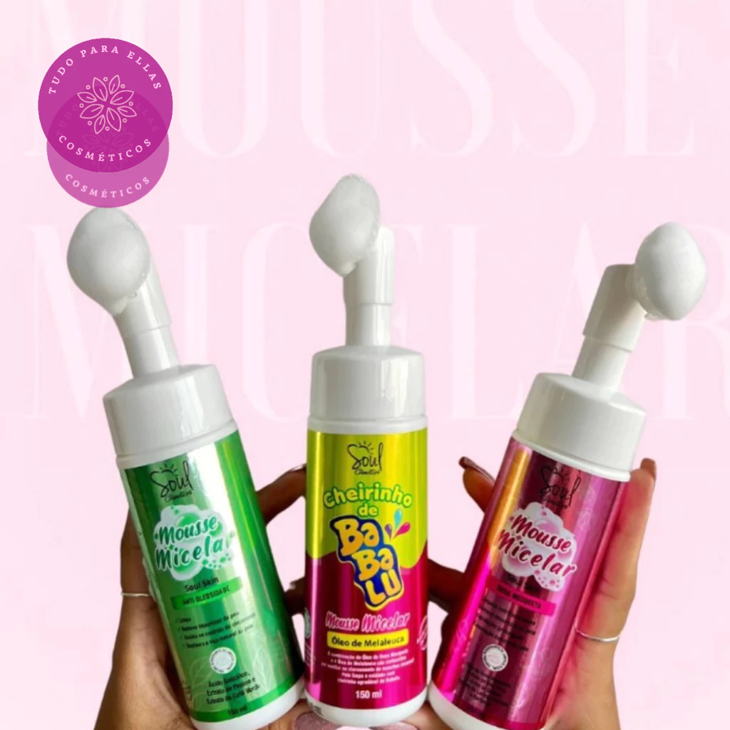 Sabonete Facial Mousse Micelar Soul Cosméticos 150ml