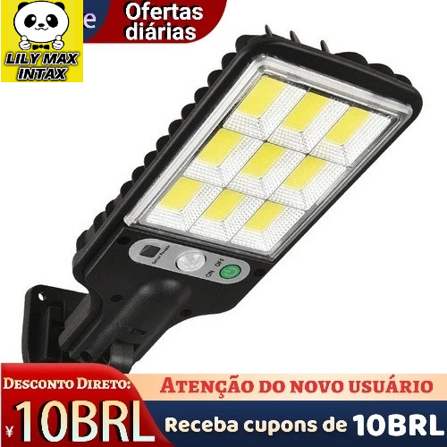 Luz Solar Exterior 8000W Alta Potencia Econômica, Solar Alta Potencia Econômica luminária solar com detector de movimento e acendimento automático luminária solar com detector de movimento e acendimento automático iluminar áreas