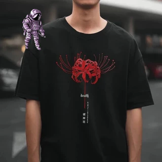 Camiseta Basica Algodao Camisa Tokyo Ghoul Flor Lycoris Radiata Death Anime Unissex - Enviamos em até 24 horas!