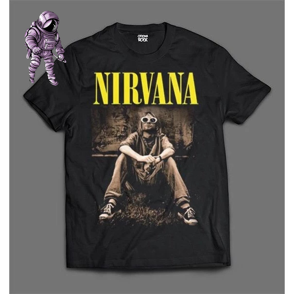 Camiseta Banda Nirvana Camisa Rock 100% algodão em Promoção na