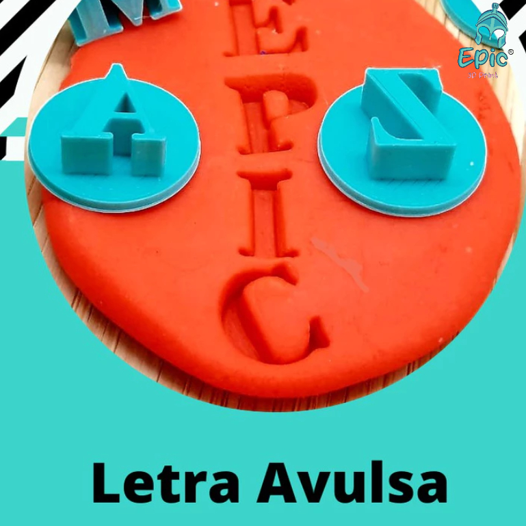 Carimbo para Brigadeiro Docinhos Doces Alfabeto EPIC Letras avulsa tendência carimbinho