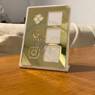 Placa Pix Display Mesa Balcão PIX Avaliação Google Instagram