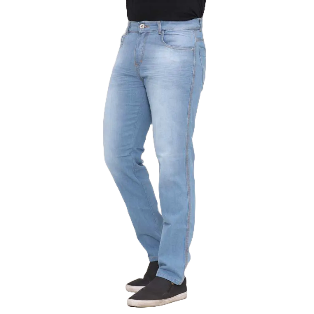 Calça Masculina Jeans Lavagem Clara Basica Tradicional Classica 100% ...
