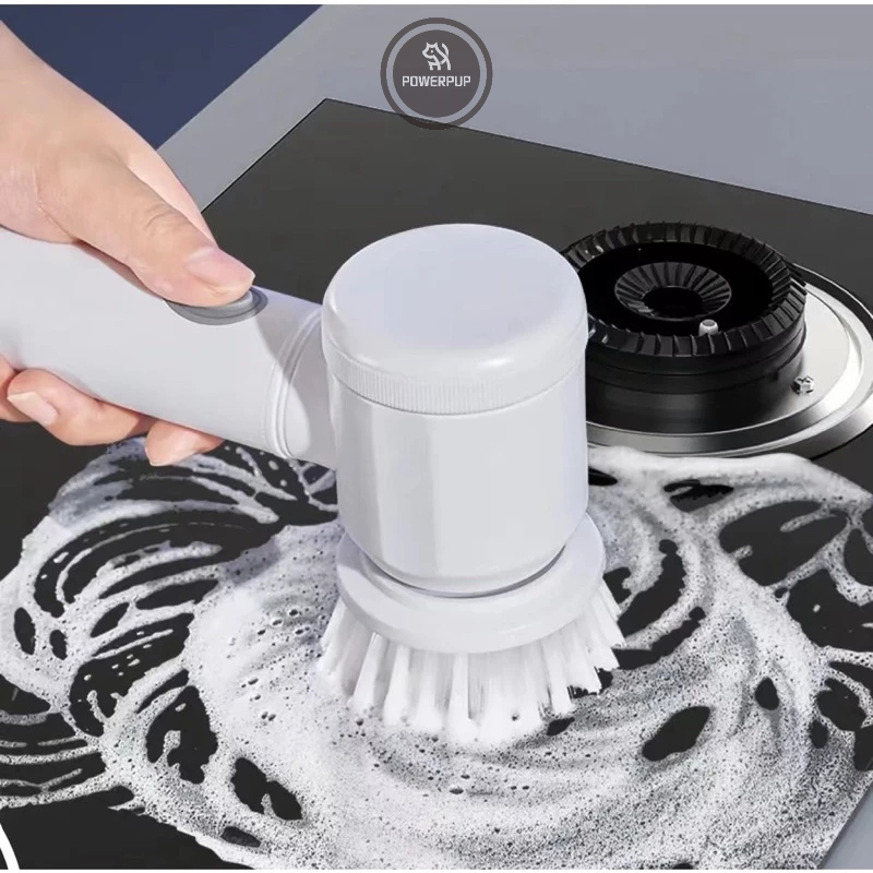 Escova Eletrica de Limpeza 5 em 1 Sem Fio Limpador Multiuso Pratico Para Cozinha , Banheiro prático