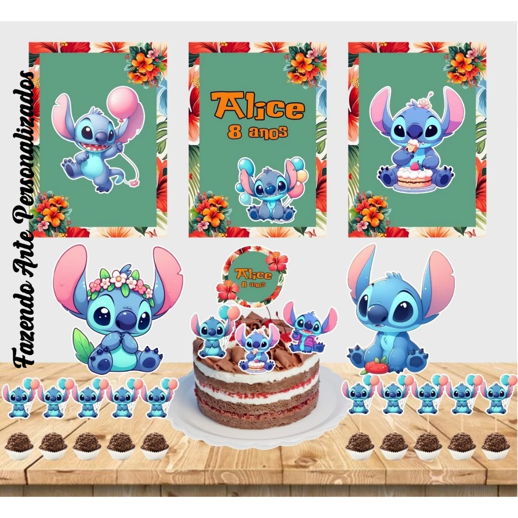 Kit Festa Mesversário Stitch | Shopee Brasil