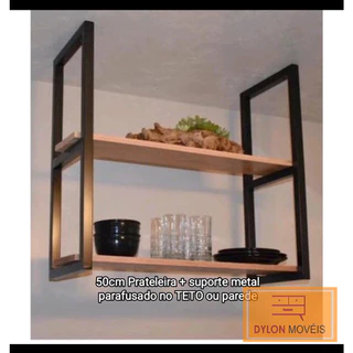 Prateleiras/ nicho estilo Industrial(ferro e madeira ou so ferro) escolha a sua melhor opção