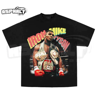 Camisa Streetwear Mike Tyson Boxe Vintage Premium - Camiseta 100% Algodão Fio 30.1 - Envio Mais Rápido do Brasil! - Asphalt Vibe