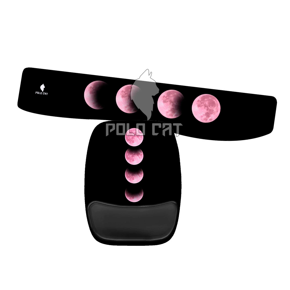 Kit Mouse Pad e Apoio de Teclado Ergonomico Fases da Lua | Shopee Brasil