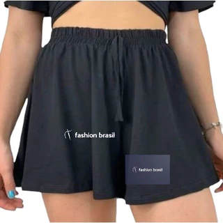 shorts feminino soltinho gode Preto tamanho Plus size