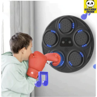 Máquina de Boxe Musical Treino em Casa Bluetooth Recarregável Treine Soco Agilidade Exercício Físico