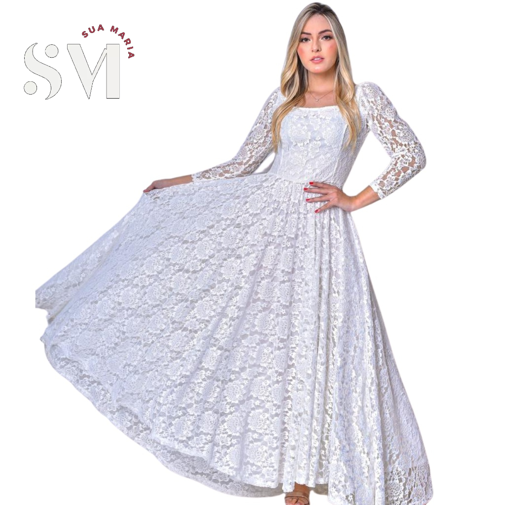 Vestido de Noiva Medieval em renda, de Casamento, simples, elegante, moda feminina 2022