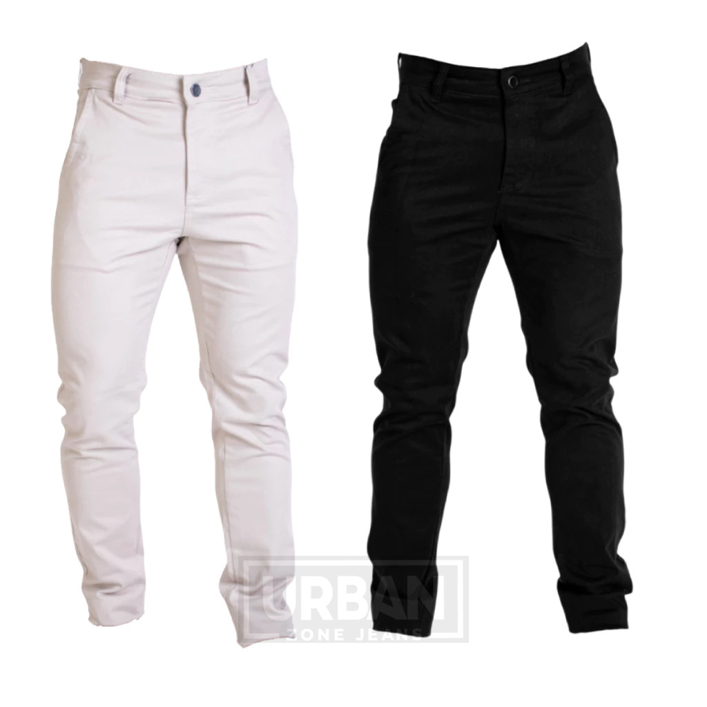 Kit 2 Calça Masculina Esporte Fino Alfaiataria com Bolso Embutido Social Slim