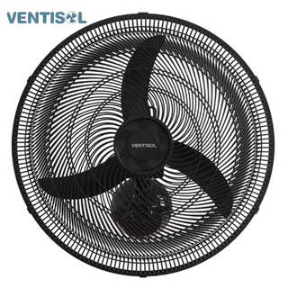 Ventilador De Parede Ventisol New PR Oscilante 50cm Preto