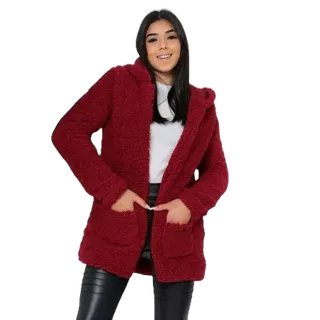 Casaso Teddy Feminino Juvenil Aberto Moda Inverno TAM : 10-12-14-16