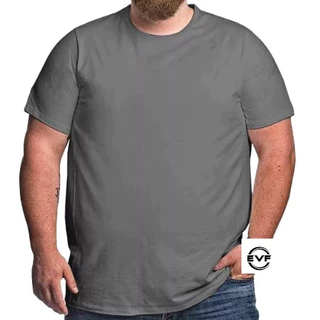 Camiseta Masculina Plus Size Básica Esportiva Lisa Dry Fit